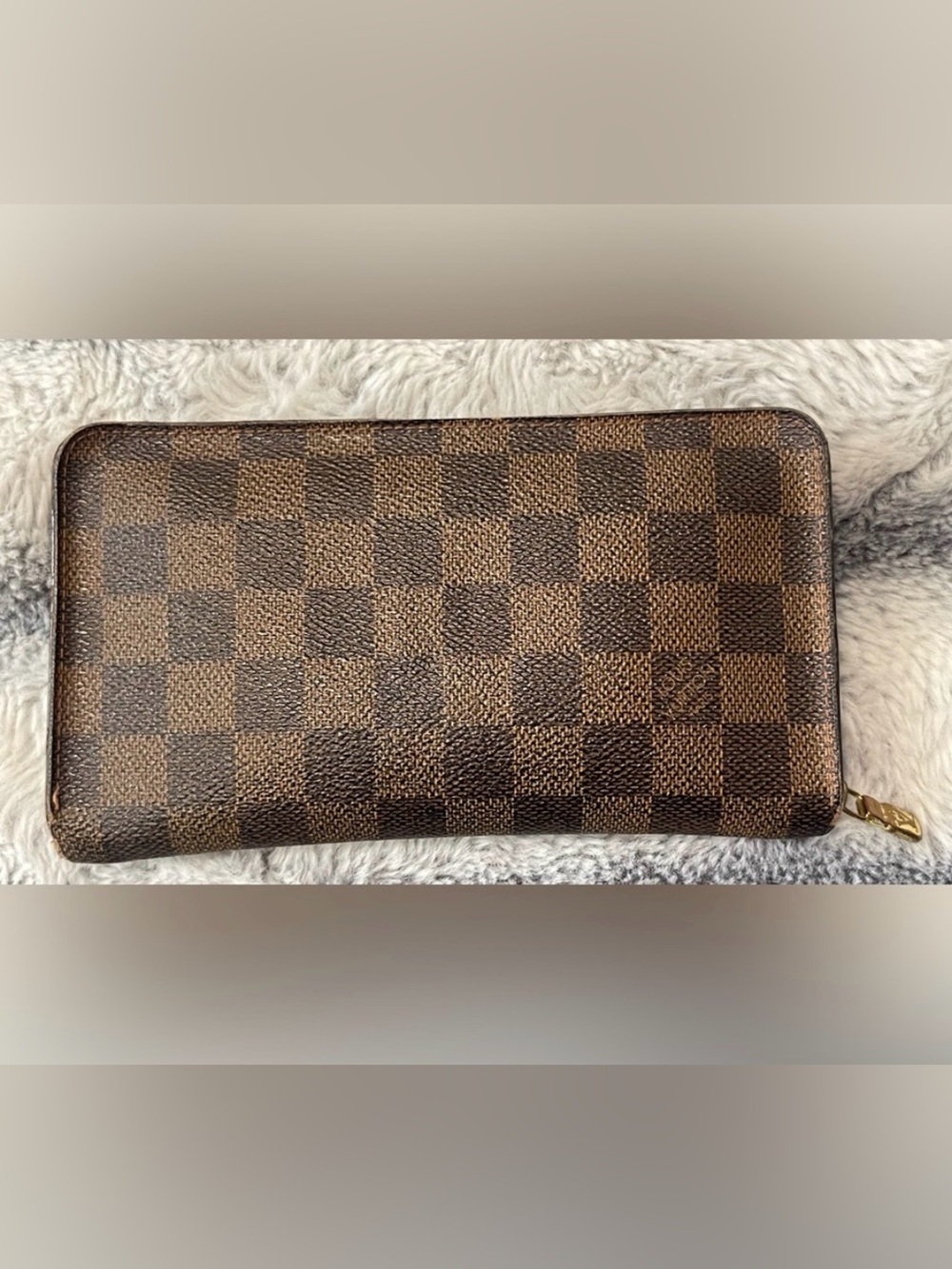Louis Vuitton Brown Damier Ebene Zip Wallet - Picture 2 of 16